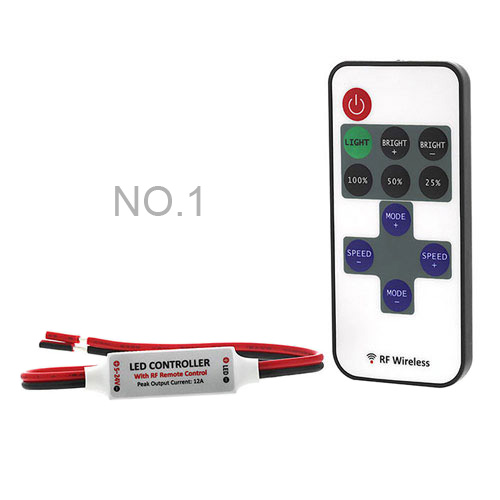 RF Remote Control LED Dimmer For Single Color LED Strip Lights